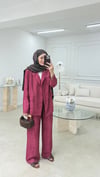 Batik Blazer Takım Bordo