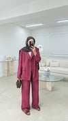 Batik Blazer Takım Bordo