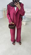 Batik Blazer Takım Bordo