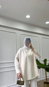 Bej - Basic Bisiklet Yaka 