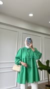 Benetton  - Fırfırlı Gofre Gömlek 