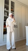 Blazer Keten Takım Naturel
