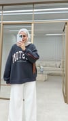 Boston Baskılı Sweatshirt Antrasit