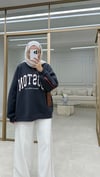 Boston Baskılı Sweatshirt Antrasit