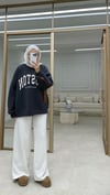 Boston Baskılı Sweatshirt Antrasit
