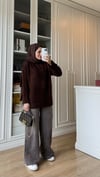 Buklet Triko Kazak Acı Kahve 