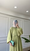 Çağla - Oversize Bisiklet Yaka Elbise