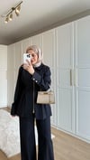 Çift Fermuarlı Denim Takım 