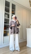 Çıtçıtlı Oysh Hırka Vizon