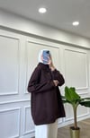 Çıtçıtlı Sweatshirt - Acı Kahve