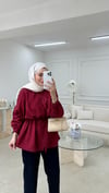 Çizgili Gömlek Bordo