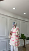 Çizgili Triko Pembe 