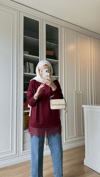 Dantelli Merserize Bordo