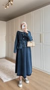 Denim Etekli Takım Mavi