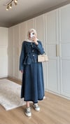 Denim Etekli Takım Mavi