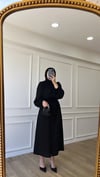 Düğmeli Elbise - Siyah