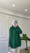 Fermuar Detaylı Triko - Haki
