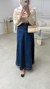 Fermuarlı Denim Etek