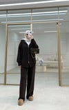 Fermuarlı Triko Takım Acı Kahve 