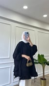 Fırfır Detaylı Sweatshirt - Siyah