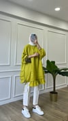Fırfır Detaylı Sweatshirt - Yağ Yeşili