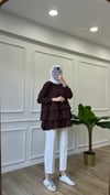 Fırfırlı Sweatshirt - Acı Kahve