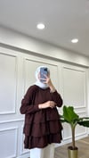 Fırfırlı Sweatshirt - Acı Kahve