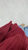 Fitilli Triko Kazak Bordo