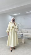 Fiyonk Bağlamalı Elbise Sarı