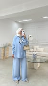 Fularlı Tensel Takım Mavi