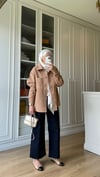 Gabardin Ceket Camel