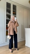 Gabardin Ceket Camel