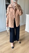 Gabardin Ceket Camel