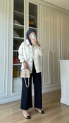 Gabardin Ceket Ekru