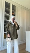 Gabardin Ceket Haki
