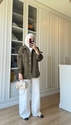 Gabardin Ceket Haki