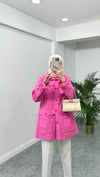 Gabardin Ceket Pembe 