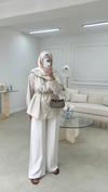 Geniş Yakalı Gömlek Taş