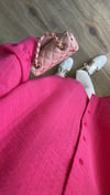 Gofre Gömlek - Pembe