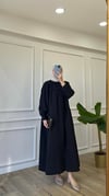 Gömlek Elbise - Siyah 