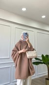 Kahve Yarasa Kollu Sweatshirt
