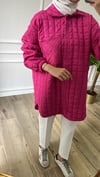 Kapitone Ceket - Pembe