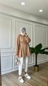 Kemerli Sweatshirt - Camel
