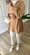 Kemerli Sweatshirt - Camel