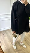 Kemerli Sweatshirt - Siyah