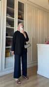 Kolları Yırtmaçlı Sweatshirt Siyah