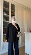 Kolları Yırtmaçlı Sweatshirt Siyah