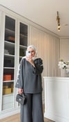 Kolu Düğmeli Triko Takım Antarsit