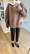 Kolu Lastikli Sweatshirt Vizon