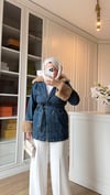 Kürklü Denim Ceket 